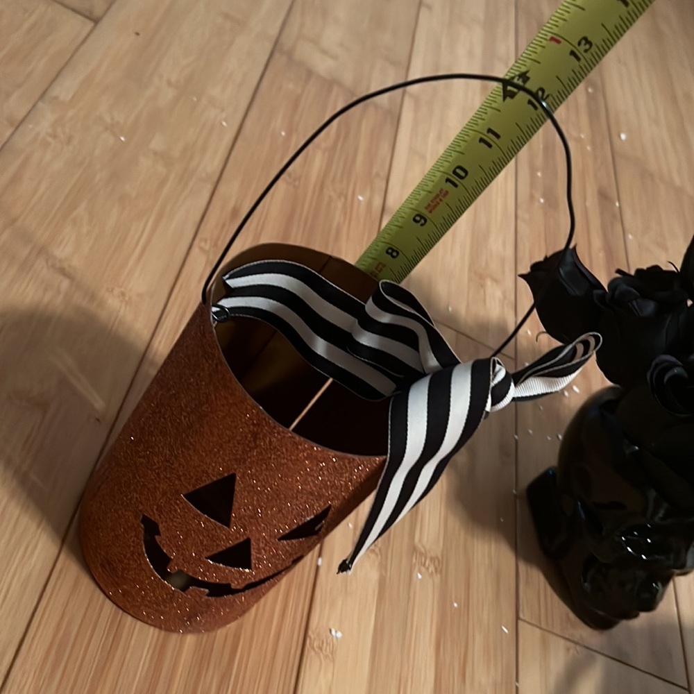 Halloween decoration for wine or candle